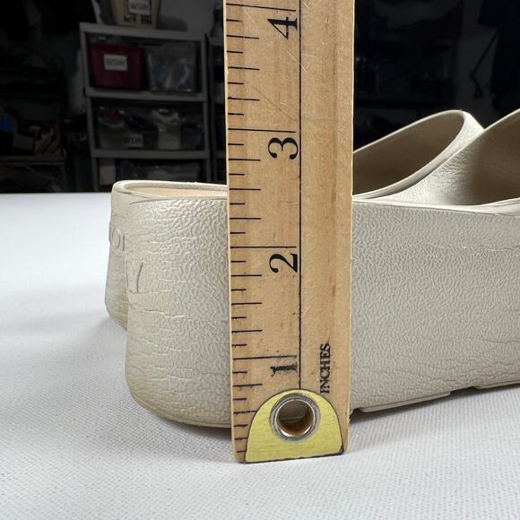 Lemon Jelly Sunny Molded Slide Platform Sandals Champagne Silver Size EU 41 (10) - Picture 11 of 12